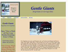 Tablet Screenshot of gentlegiantsrides.com